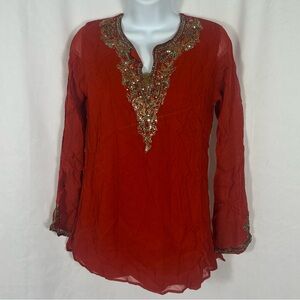 Pashupati Embellished long sleeve top M